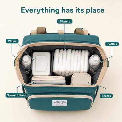 Everything has its place inside the Wayfold backpack